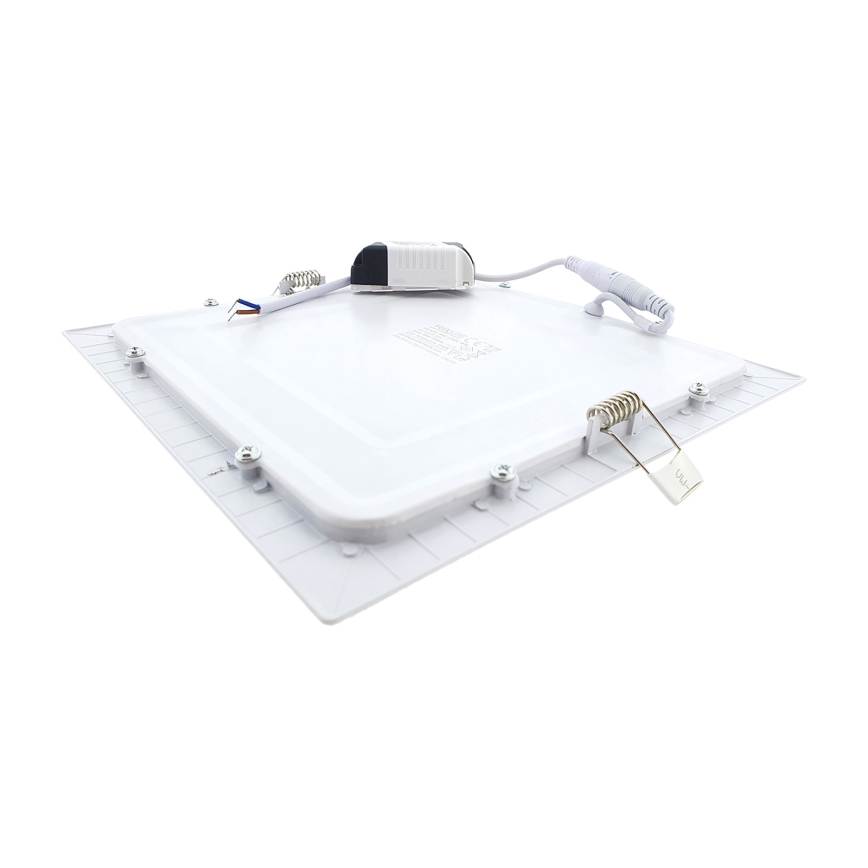LED upotettava valo SQUARE LED/18W/230V 2700K 22x22 cm valkoinen