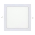LED upotettava valo SQUARE LED/18W/230V 4200K 22x22 cm valkoinen