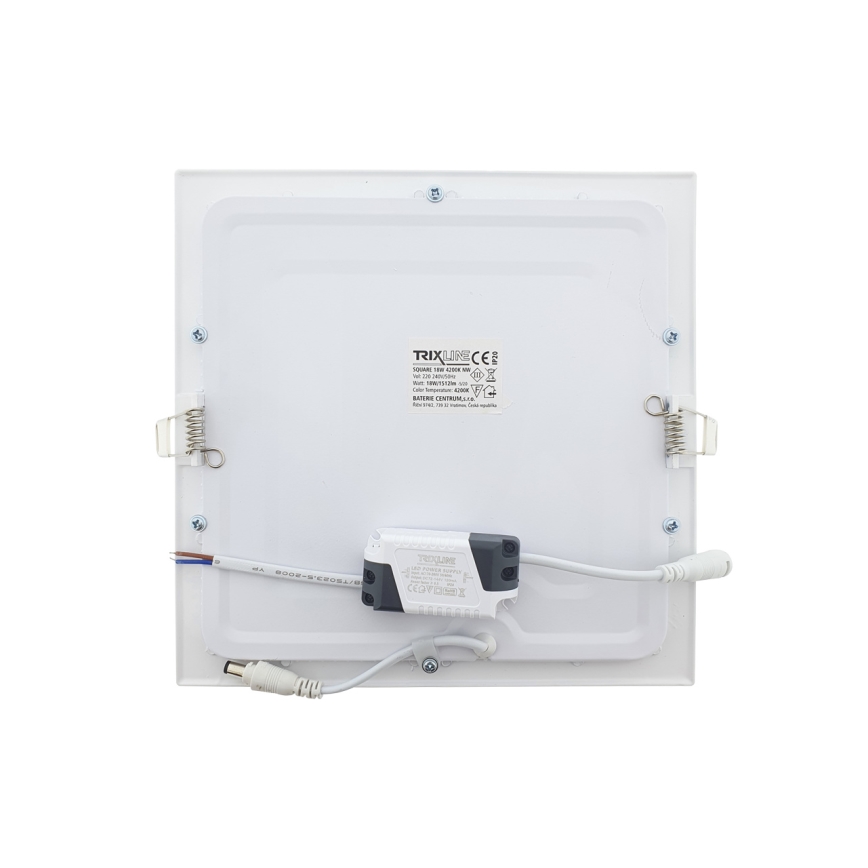LED upotettava valo SQUARE LED/18W/230V 4200K 22x22 cm valkoinen