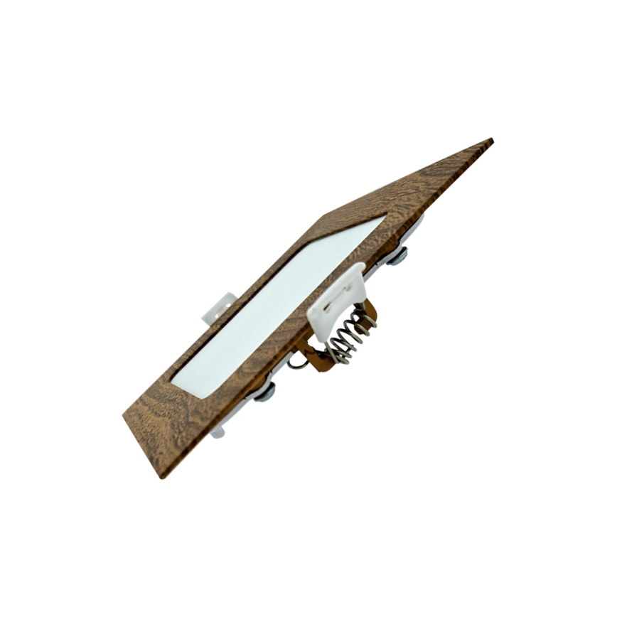 LED upotettava valo SQUARE LED/6W/230V 4200K 11,8x11,8 cm ruskea