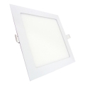 LED upotettava valo SQUARE LED/9W/230V 4200K 14,6x14,6 cm valkoinen