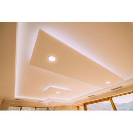 LED upotettava valo VEGA LED/12W/230V 2900/3900/5800K halkaisija 17,5 cm valkoinen