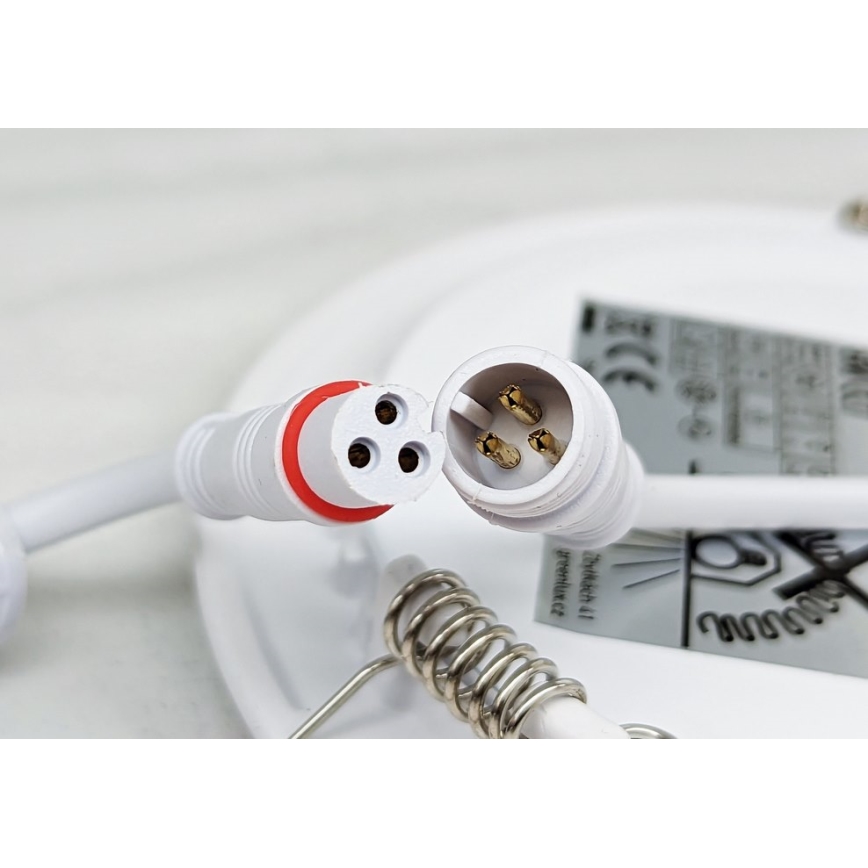 LED upotettava valo VEGA LED/12W/230V 2900/3900/5800K halkaisija 17,5 cm valkoinen