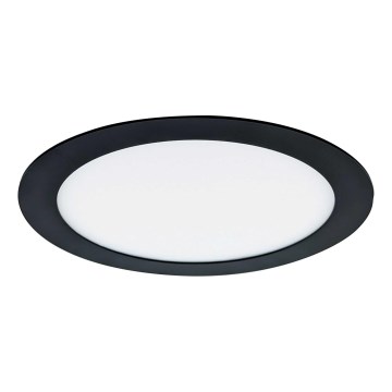 LED upotettava valo VEGA LED/18W/230V 2900/3900/5800K halkaisija 22,5 cm musta