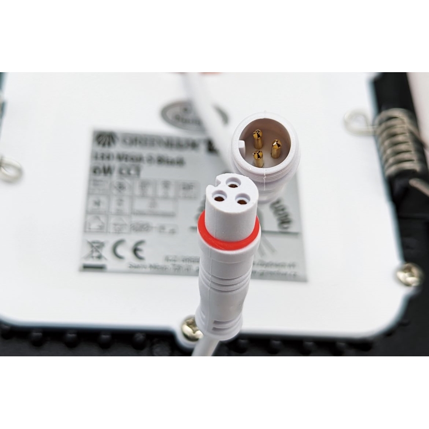 LED upotettava valo VEGA LED/18W/230V 2900/3900/5800K halkaisija 22,5 cm musta