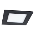 LED upotettava valo VEGA LED/6W/230V 2900/3900/5800K 12,5x12,5 cm musta