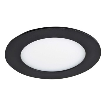 LED upotettava valo VEGA LED/6W/230V 2900/3900/5800K halkaisija 12,5 cm musta