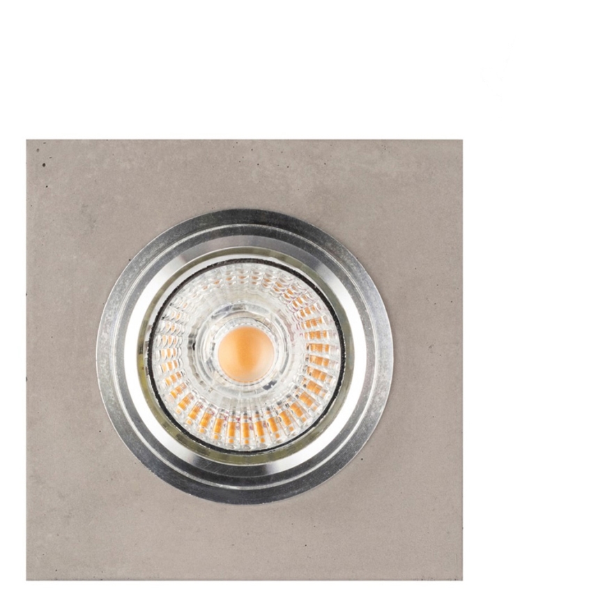 LED upotettava valo VITAR 1xGU10/5W/230V CRI 90 betoni – FSC sertifioitu