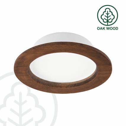 LED upotettava valo WOODY SPOT LED/12,5W/230V 3000K kirsikka ø 16 cm