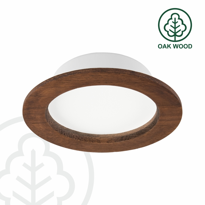 LED upotettava valo WOODY SPOT LED/12,5W/230V 4000K kirsikka ø 16 cm
