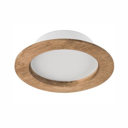 LED upotettava valo WOODY SPOT LED/12,5W/230V 4000K saksanpähkinä ø 16 cm