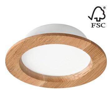 LED upotettava valo WOODY SPOT LED/12,5W/230V 4000K tammi ø 16 cm