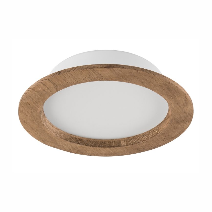 LED upotettava valo WOODY SPOT LED/16,5W/230V 4000K saksanpähkinä ø 18,5 cm
