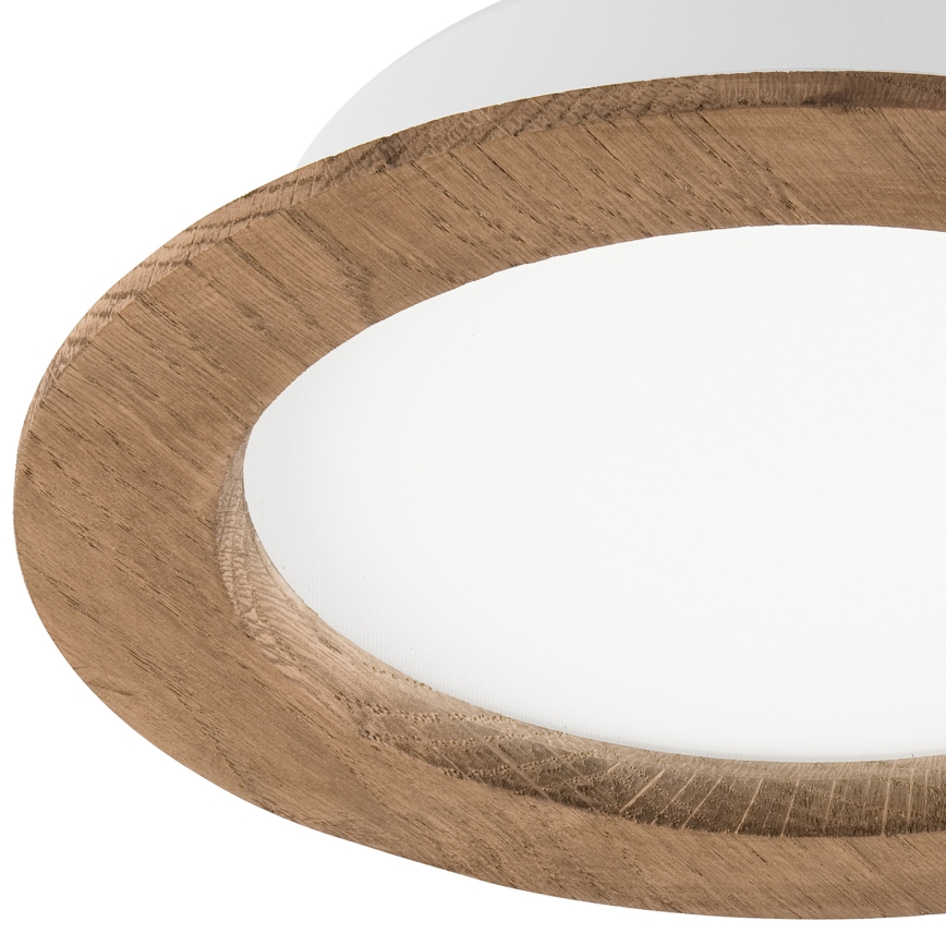 LED upotettava valo WOODY SPOT LED/16,5W/230V 4000K saksanpähkinä ø 18,5 cm