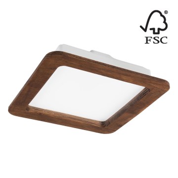 LED upotettava valo WOODY SPOT LED/17W/230V 3000K kirsikka 18,5x18,5 cm