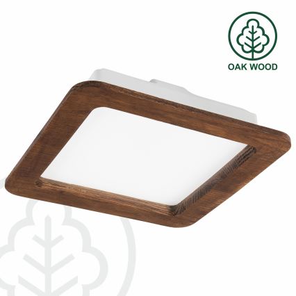 LED upotettava valo WOODY SPOT LED/17W/230V 3000K kirsikka 18,5x18,5 cm