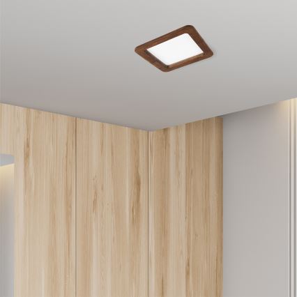 LED upotettava valo WOODY SPOT LED/17W/230V 3000K kirsikka 18,5x18,5 cm