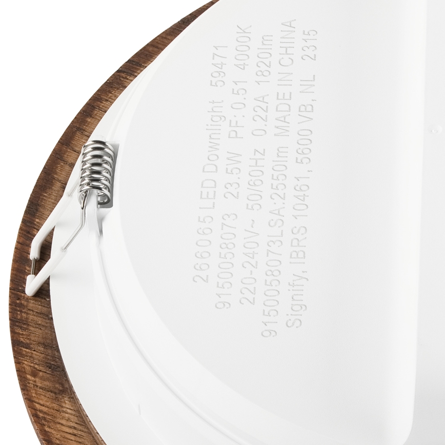 LED upotettava valo WOODY SPOT LED/23,5W/230V 4000K kirsikka ø 23,5 cm
