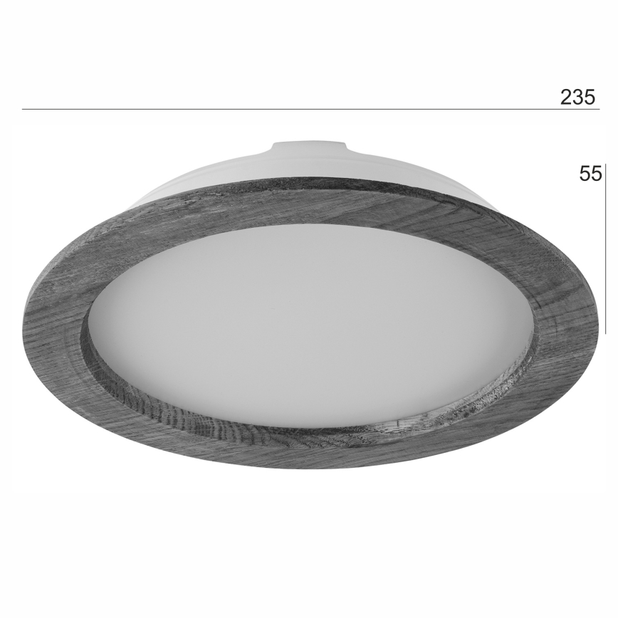 LED upotettava valo WOODY SPOT LED/23,5W/230V 4000K kirsikka ø 23,5 cm