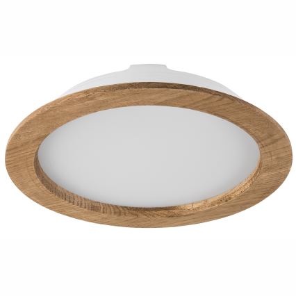 LED upotettava valo WOODY SPOT LED/23,5W/230V 4000K saksanpähkinä ø 23,5 cm