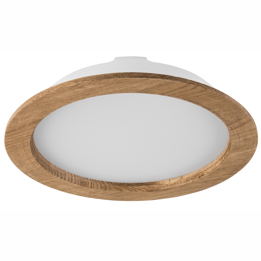 LED upotettava valo WOODY SPOT LED/23,5W/230V 4000K saksanpähkinä ø 23,5 cm