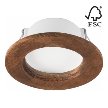 LED upotettava valo WOODY SPOT LED/5,5W/230V 4000K kirsikka ø 10 cm