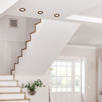 LED upotettava valo WOODY SPOT LED/5,5W/230V 4000K kirsikka ø 10 cm