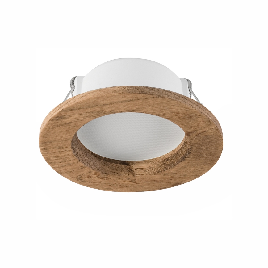 LED upotettava valo WOODY SPOT LED/5,5W/230V 4000K saksanpähkinä ø 10 cm