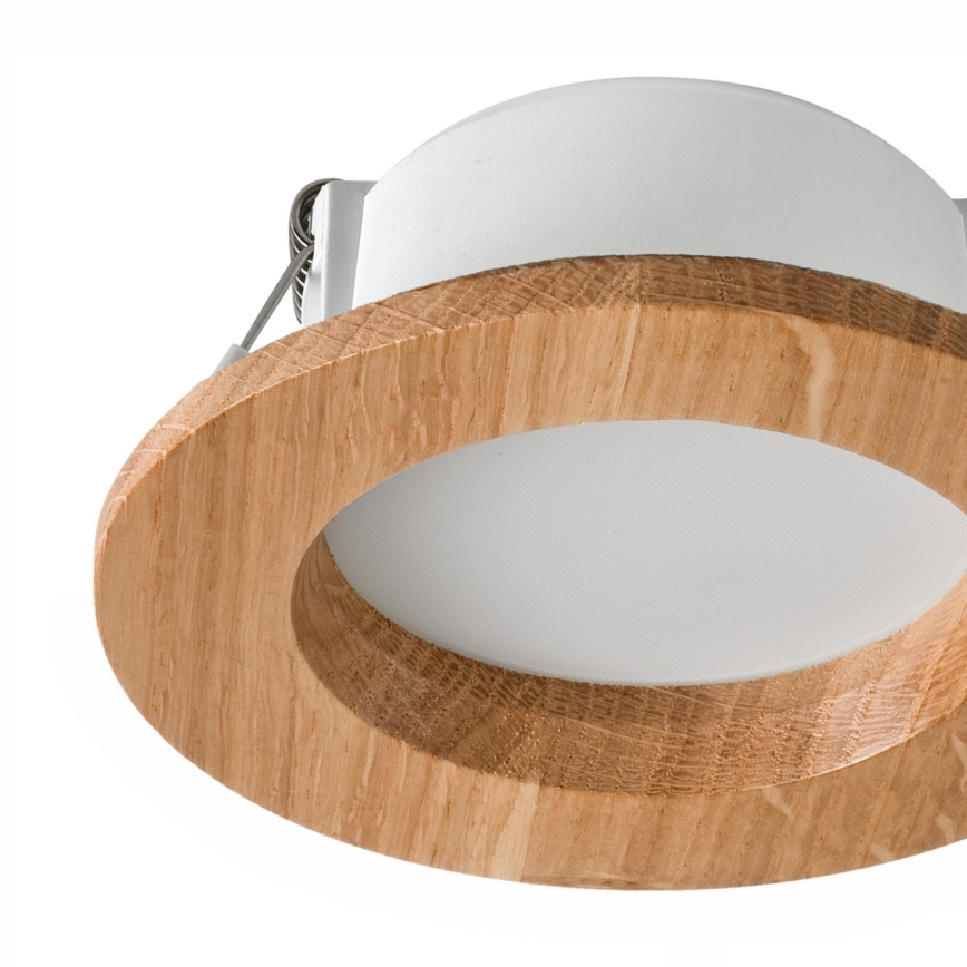 LED upotettava valo WOODY SPOT LED/5,5W/230V 4000K tammi ø 10 cm