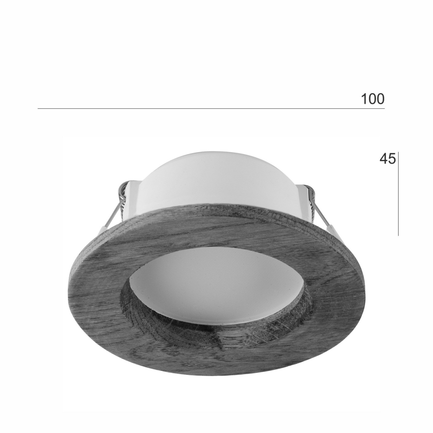 LED upotettava valo WOODY SPOT LED/5,5W/230V 4000K tammi ø 10 cm