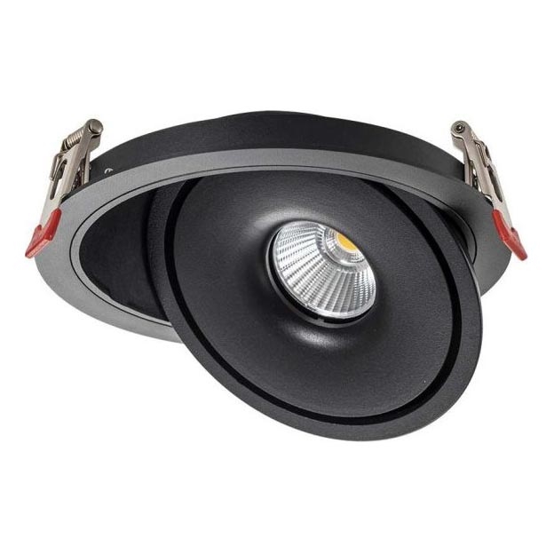 LED Upotettu kohdevalo LED/12W/230V 3000/4000/6400K halkaisija 12 cm musta