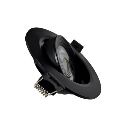 LED Upotettava/pinta-asennettava kohdevalo 2in1 LED/5W/230V 4200K halkaisija 9,3 cm musta