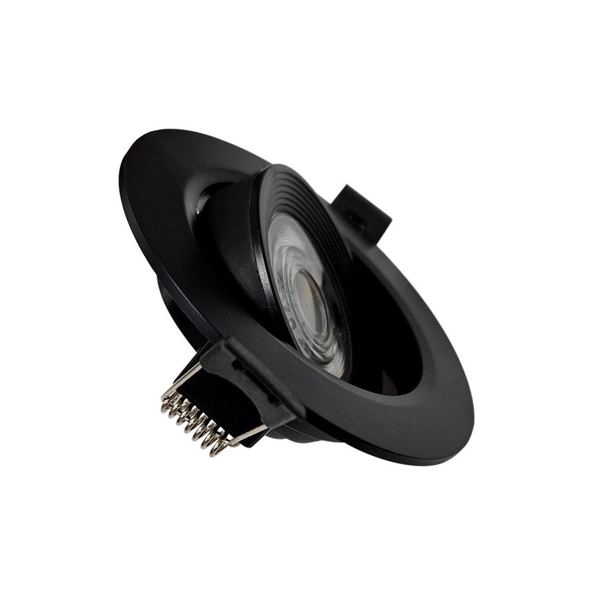 LED Upotettava/pinta-asennettava kohdevalo 2in1 LED/5W/230V 4200K halkaisija 9,3 cm musta
