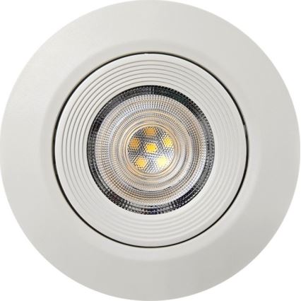 LED Upotettava/pinta-asennettava kohdevalo 2in1 LED/5W/230V 4200K halkaisija 9,3 cm valkoinen