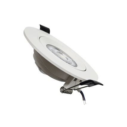 LED Upotettava/pinta-asennettava kohdevalo 2in1 LED/5W/230V 4200K halkaisija 9,3 cm valkoinen