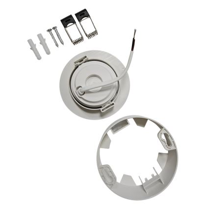 LED Upotettava/pinta-asennettava kohdevalo 2in1 LED/5W/230V 4200K halkaisija 9,3 cm valkoinen