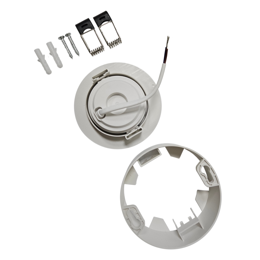 LED Upotettava/pinta-asennettava kohdevalo 2in1 LED/5W/230V 4200K halkaisija 9,3 cm valkoinen