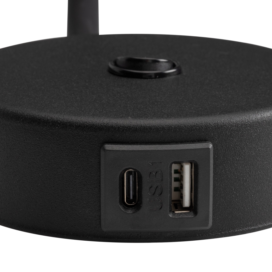 LED USB seinävalaisin port LAGOS 1xG9/3W/5V 4000K musta