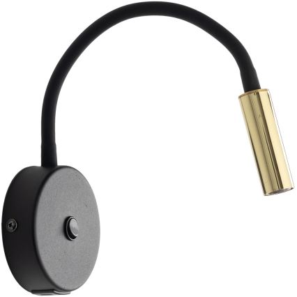 LED USB seinävalaisin port LAGOS 1xG9/3W/5V 4000K musta/kulta