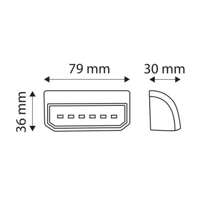 LED-valoheijastin SPZ LICE LED / 0,2W / 12-24V IP67