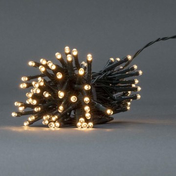 LED Valoketju 96xLED/7 toimintoa/3xAA 7,7m IP44 lämmin valkoinen