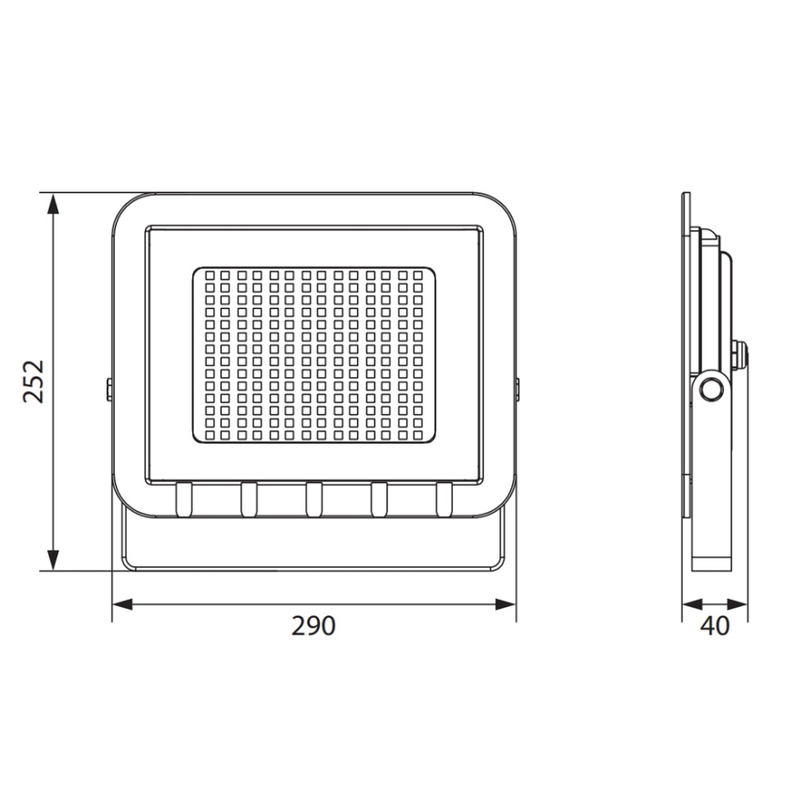 LED-valonheitin ALUM 1xLED/100W/230V IP65 4000K