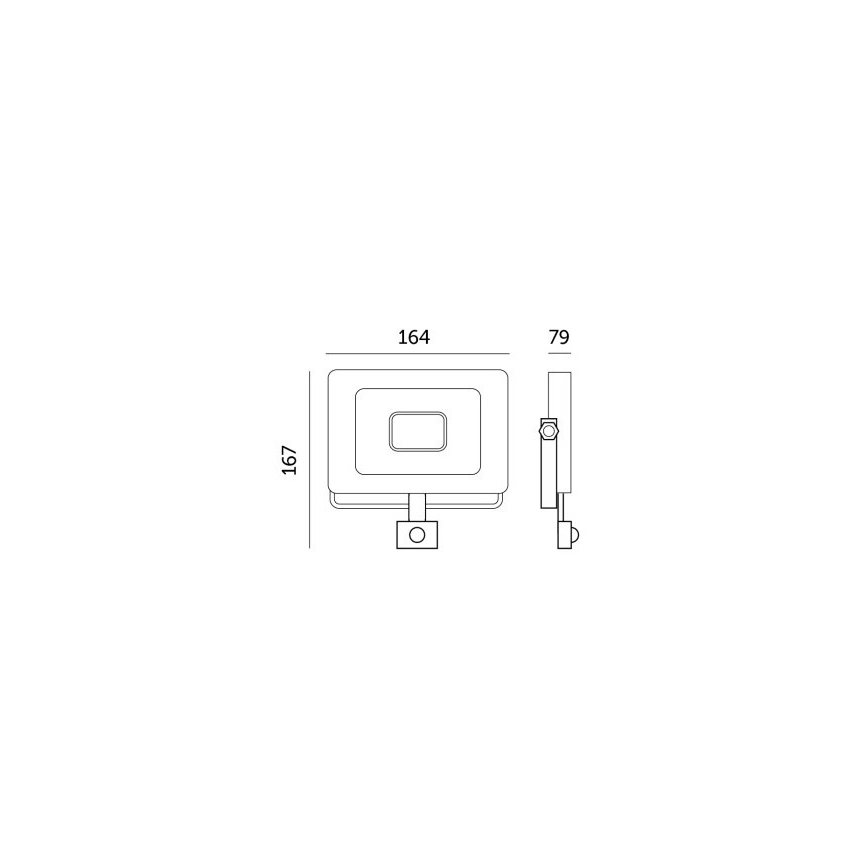LED-valonheitin anturilla LED/30W/230V 6500K IP44