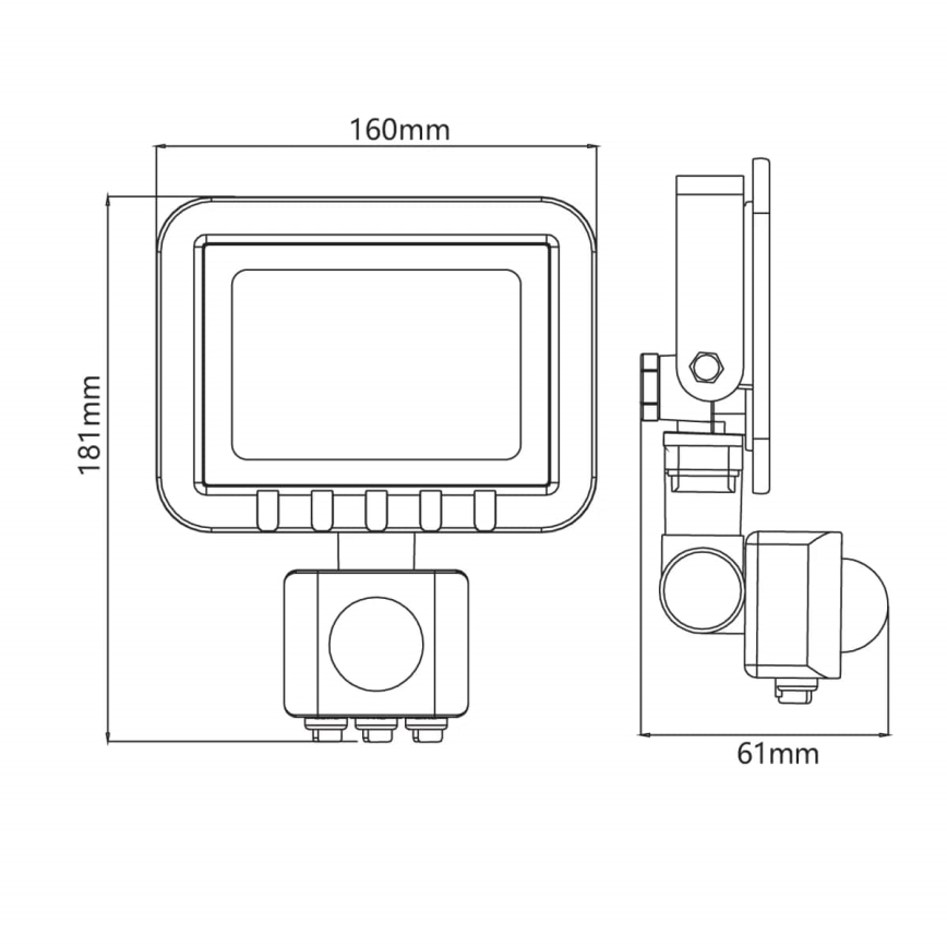 LED-valonheitin anturilla LED/30W/230V IP65