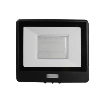 LED-valonheitin anturilla LED/50W/230V 4000K IP65 musta