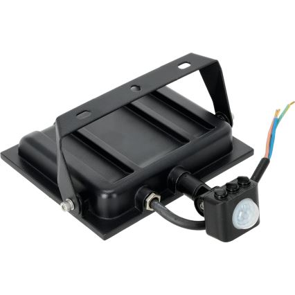 LED-valonheitin anturilla LED/50W/230V 6500K IP44 musta