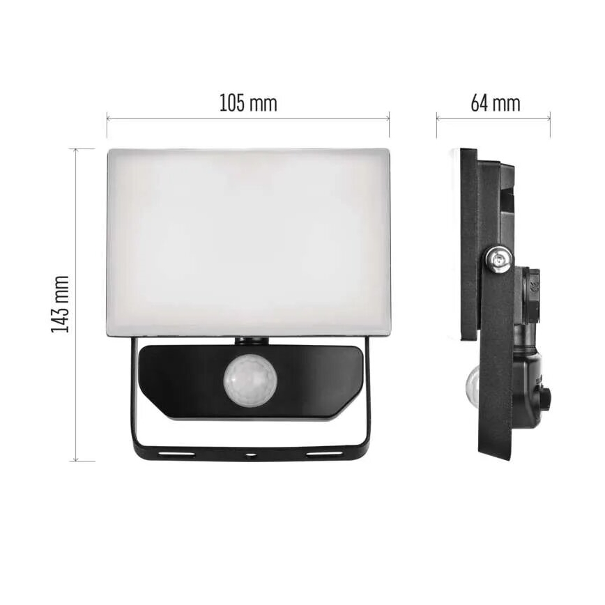 LED-valonheitin anturilla TAMBO LED/10W/230V 4000K IP54