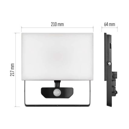 LED-valonheitin anturilla TAMBO LED/50W/230V 4000K IP54