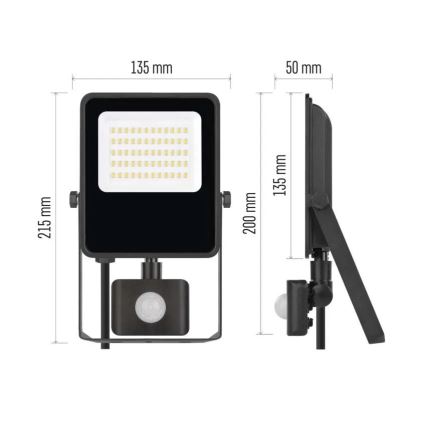 LED-valonheitin anturilla VISIO LED/30W/230V 4000K IP65