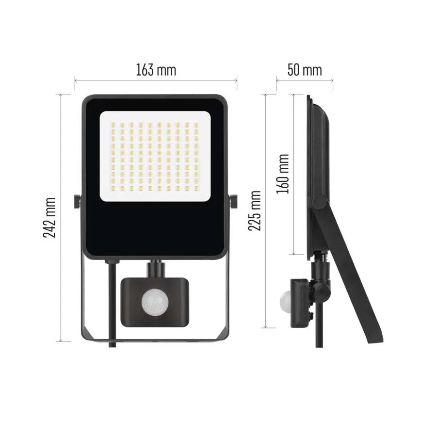 LED-valonheitin anturilla VISIO LED/50W/230V 4000K IP65